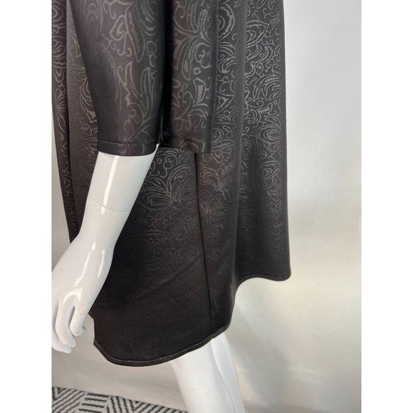 Kimono Styled custom Made Jacket Size Lg Black Neoprene - Picture 6 of 16